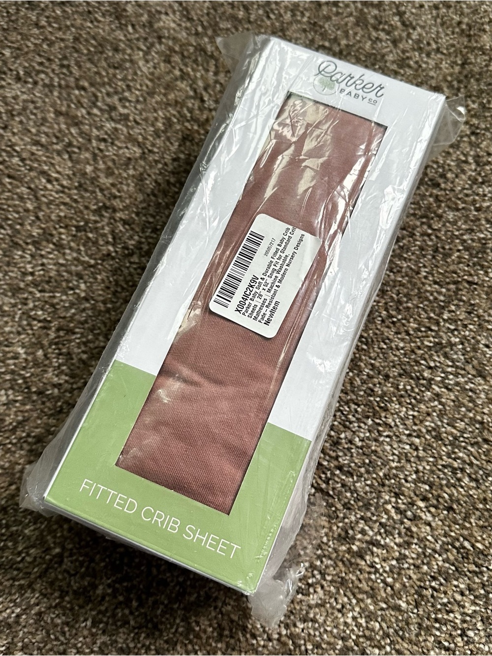 Parker Baby Co. Fitted Baby Crib Sheet -Rosewood